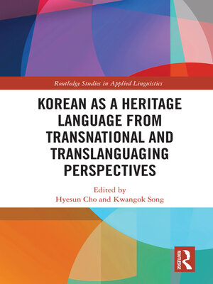cover image of Korean as a Heritage Language from Transnational and Translanguaging Perspectives